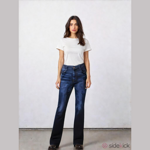 UNPUBLISHED High Rise Dark Demim Bootcut Jeans